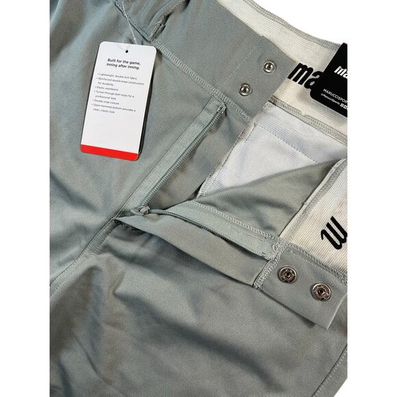 Marucci Adult Men's Size Large Gray On Base Baseball Pants Tapered NWT - Picture 6 of 6